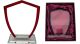 AWARD RED EDGE SHIELD 15x12.5Cm