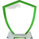 AWARD GREEN EDGE SHIELD 12.5CM