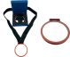 BRONZE MEDAL ZINC ALLOY SURROUND GLASS CENTRE. RACING GREEN RIBBON AND BOX INCLUDED