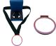 ROSE GRADIANT MEDAL ZINC ALLOY SURROUND GLASS CENTRE. RACING GREEN RIBBON AND BOX INCLUDED