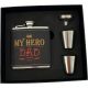 HIP FLASK 6oz MY HERO SET (20)