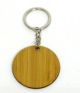 X51006 Wooden Round Key Ring 
