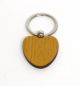 X51009 Heart shaped Wooden Key Ring 