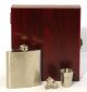 X57115 Hip Flask In Wooden Box 6oz